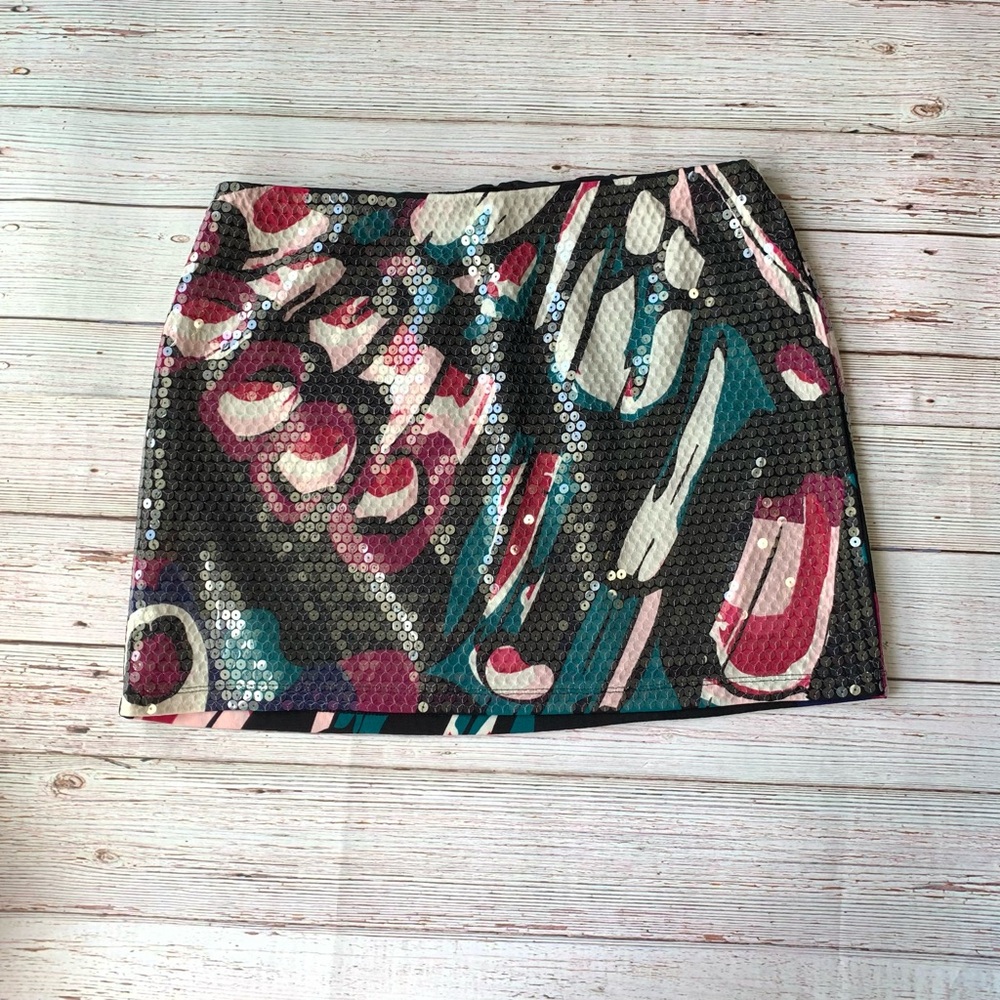 Express Sequin Mini Skirt Euc - image 2
